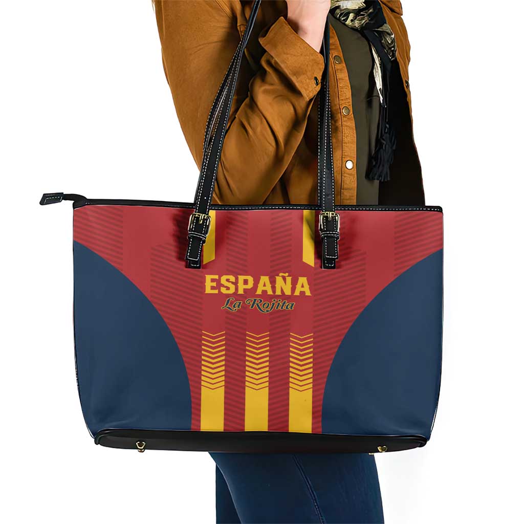 Spain Football Leather Tote Bag Go La Rojita LT01