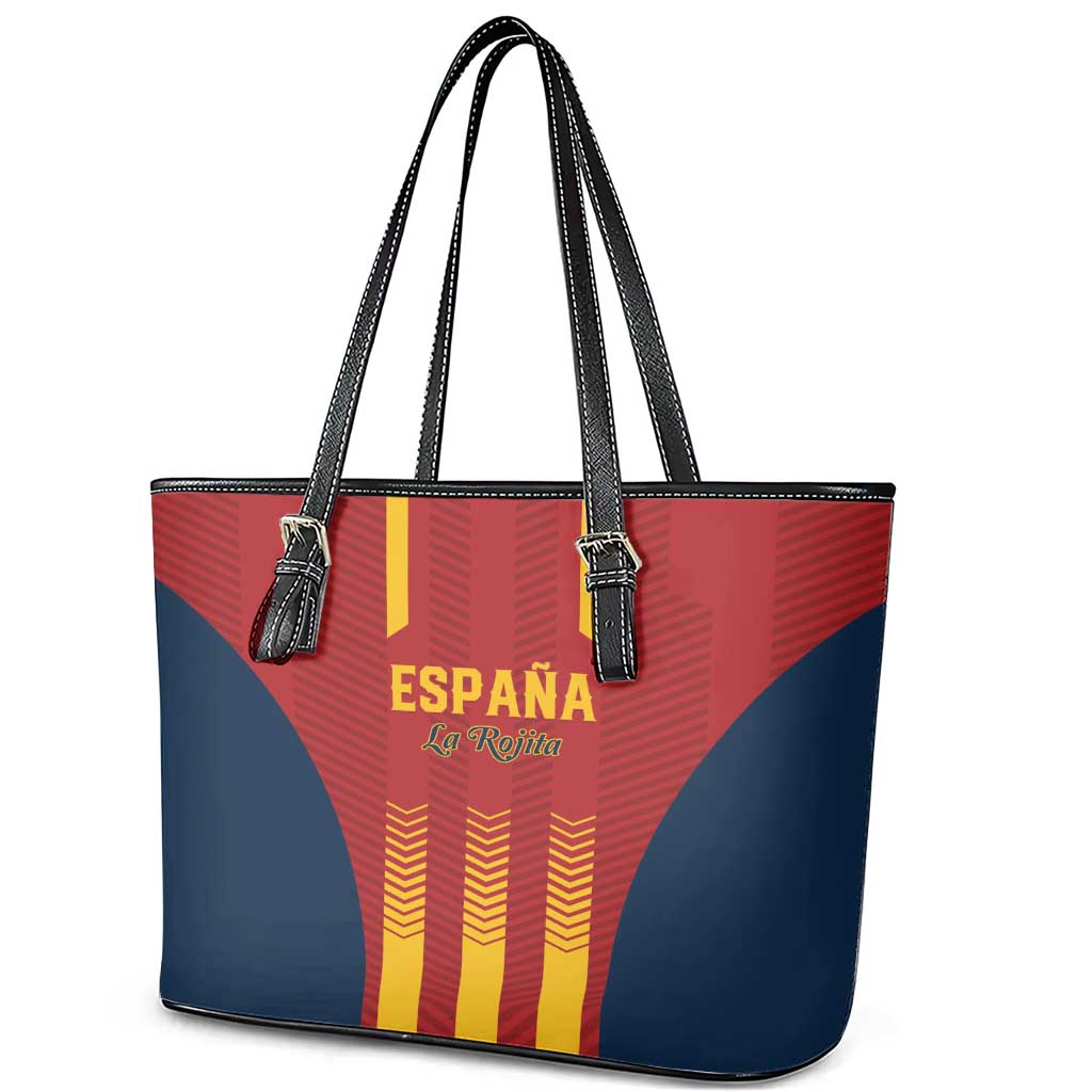 Spain Football Leather Tote Bag Go La Rojita LT01
