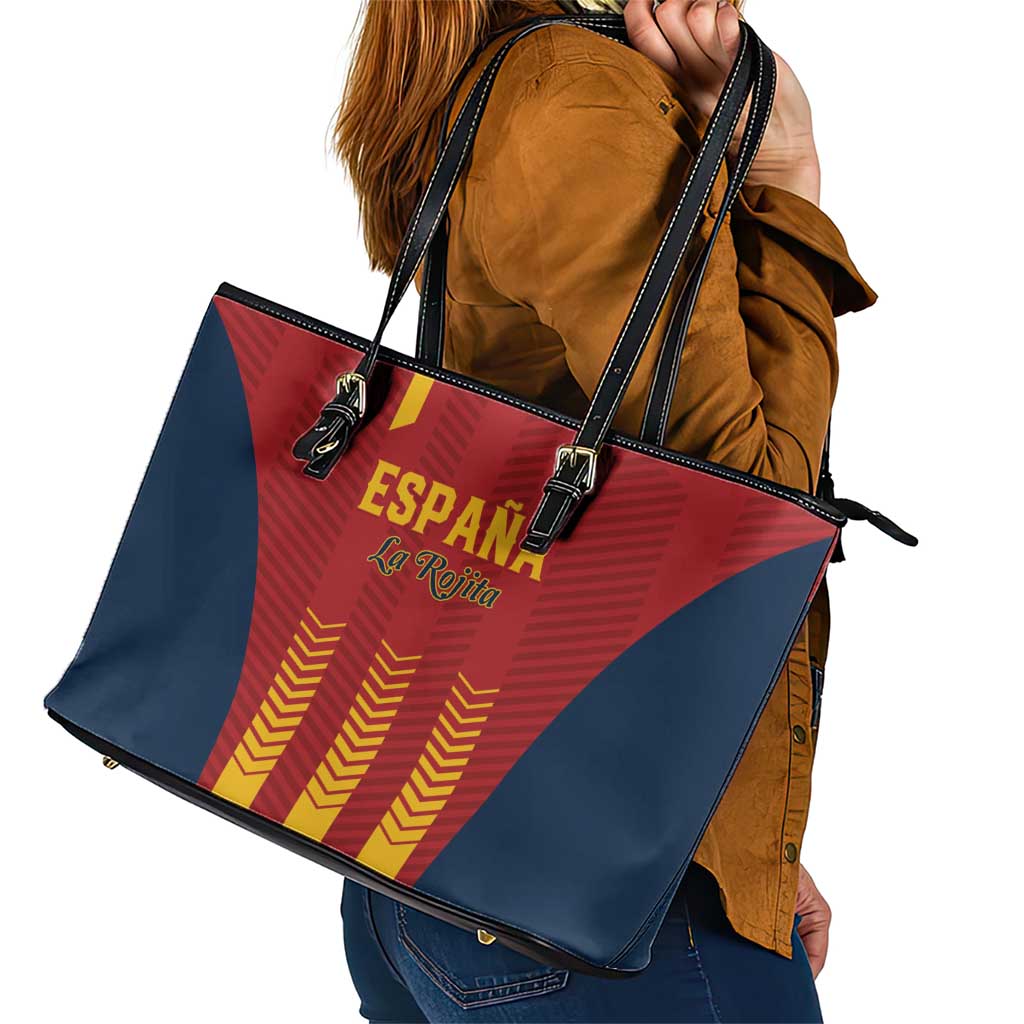 Spain Football Leather Tote Bag Go La Rojita LT01