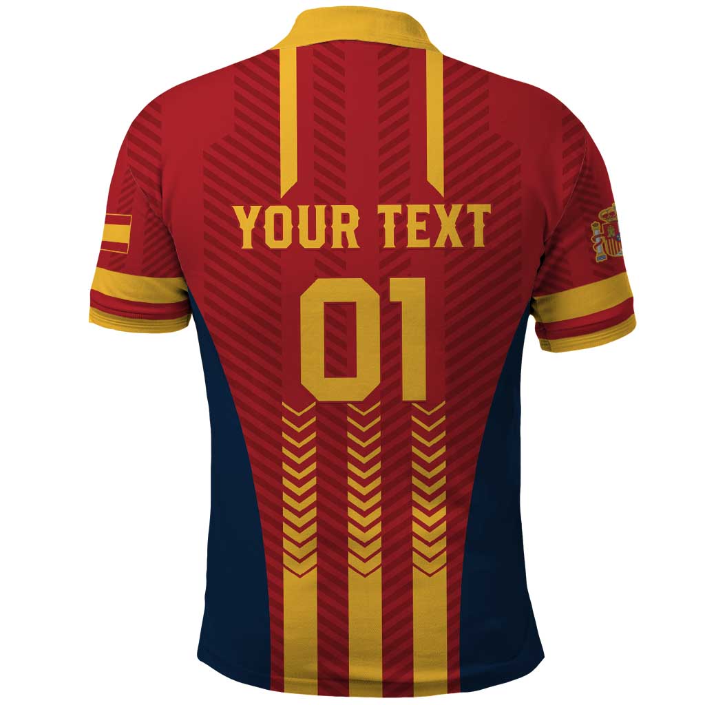 Custom Spain Football Polo Shirt Go La Rojita LT01