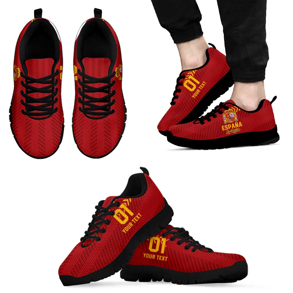 Custom Spain Football Sneakers Go La Rojita LT01