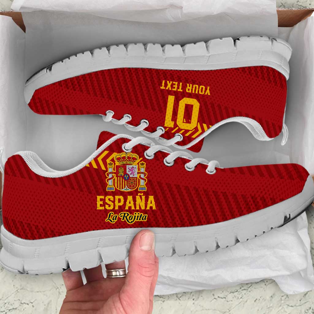 Custom Spain Football Sneakers Go La Rojita LT01
