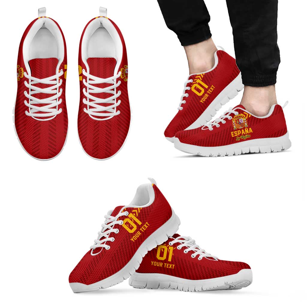 Custom Spain Football Sneakers Go La Rojita LT01