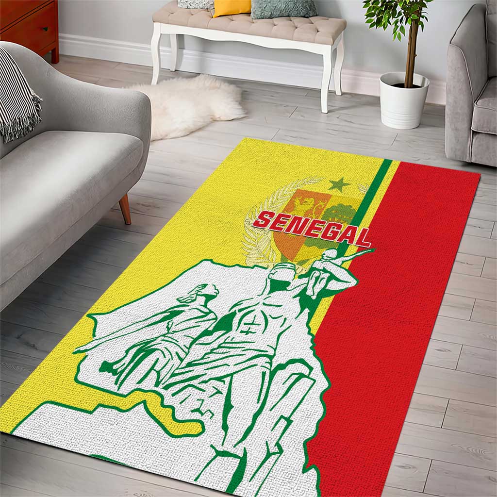 Senegal Independence Day Area Rug - Un Peuple, Un But, Une Foi, 64th Anniversary LT01
