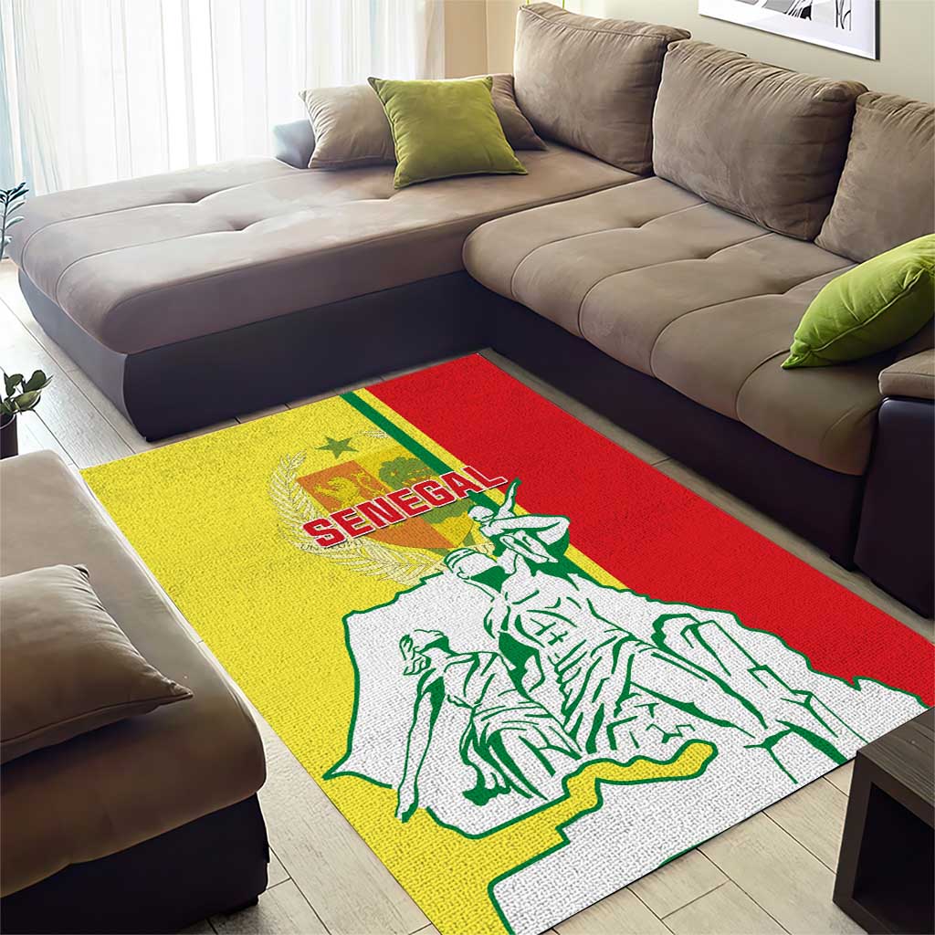 Senegal Independence Day Area Rug - Un Peuple, Un But, Une Foi, 64th Anniversary LT01