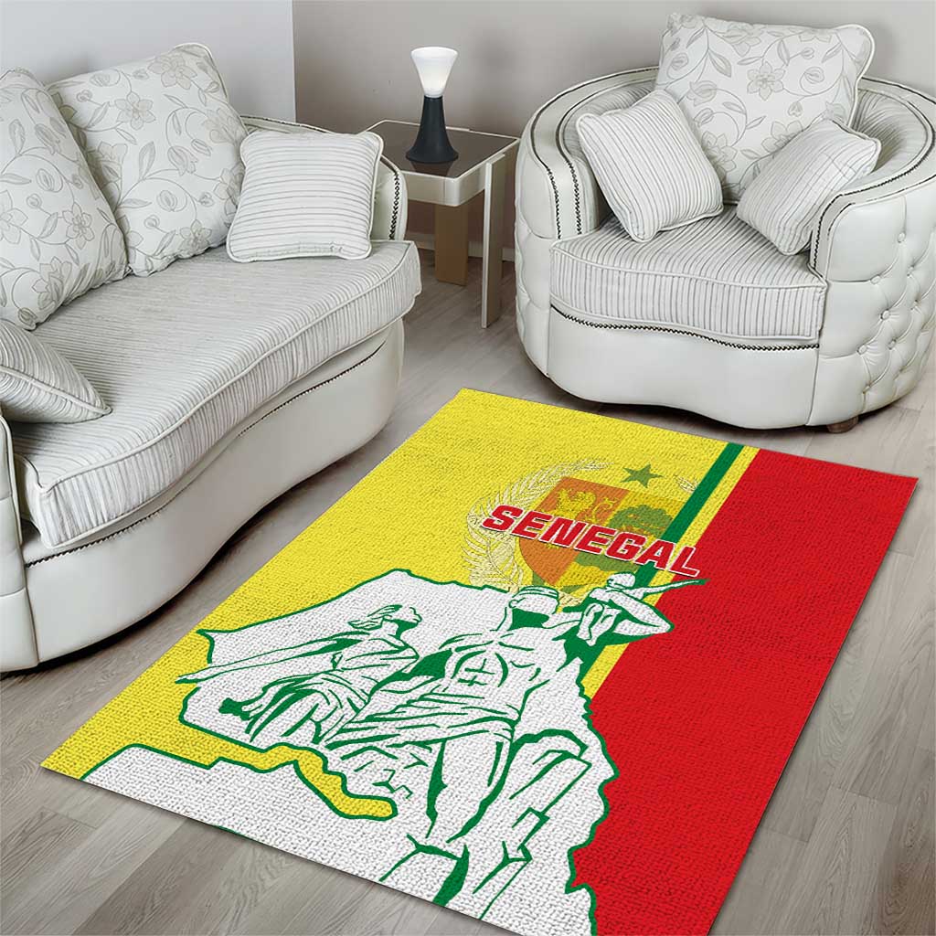 Senegal Independence Day Area Rug - Un Peuple, Un But, Une Foi, 64th Anniversary LT01