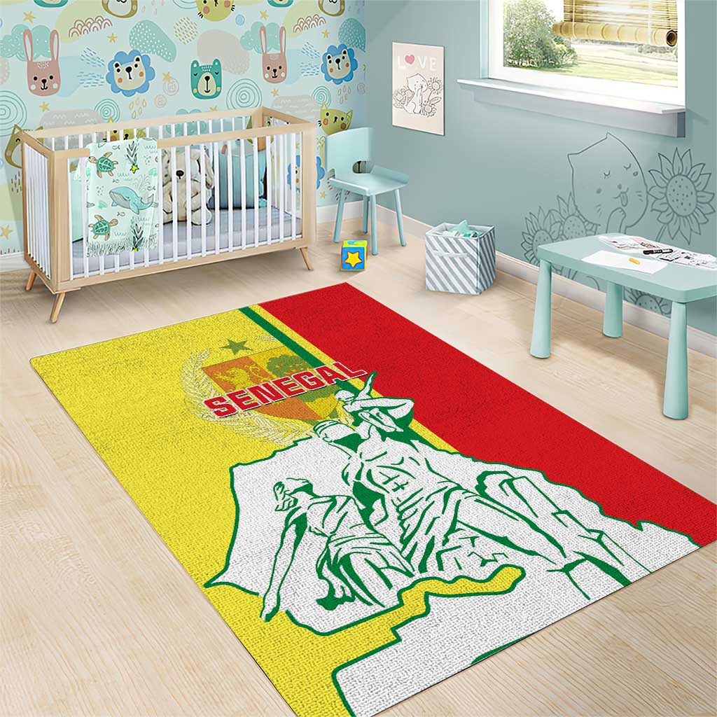 Senegal Independence Day Area Rug - Un Peuple, Un But, Une Foi, 64th Anniversary LT01