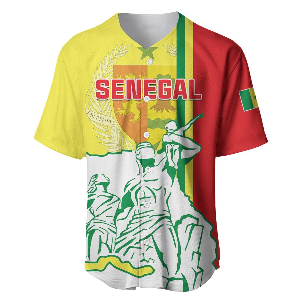 Senegal Independence Day Baseball Jersey - Un Peuple, Un But, Une Foi, 64th Anniversary LT01