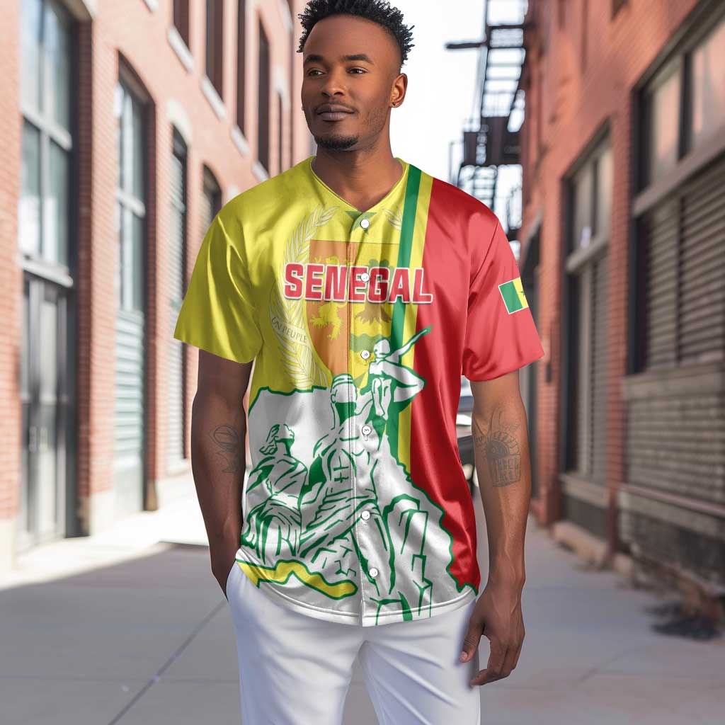 Senegal Independence Day Baseball Jersey - Un Peuple, Un But, Une Foi, 64th Anniversary LT01