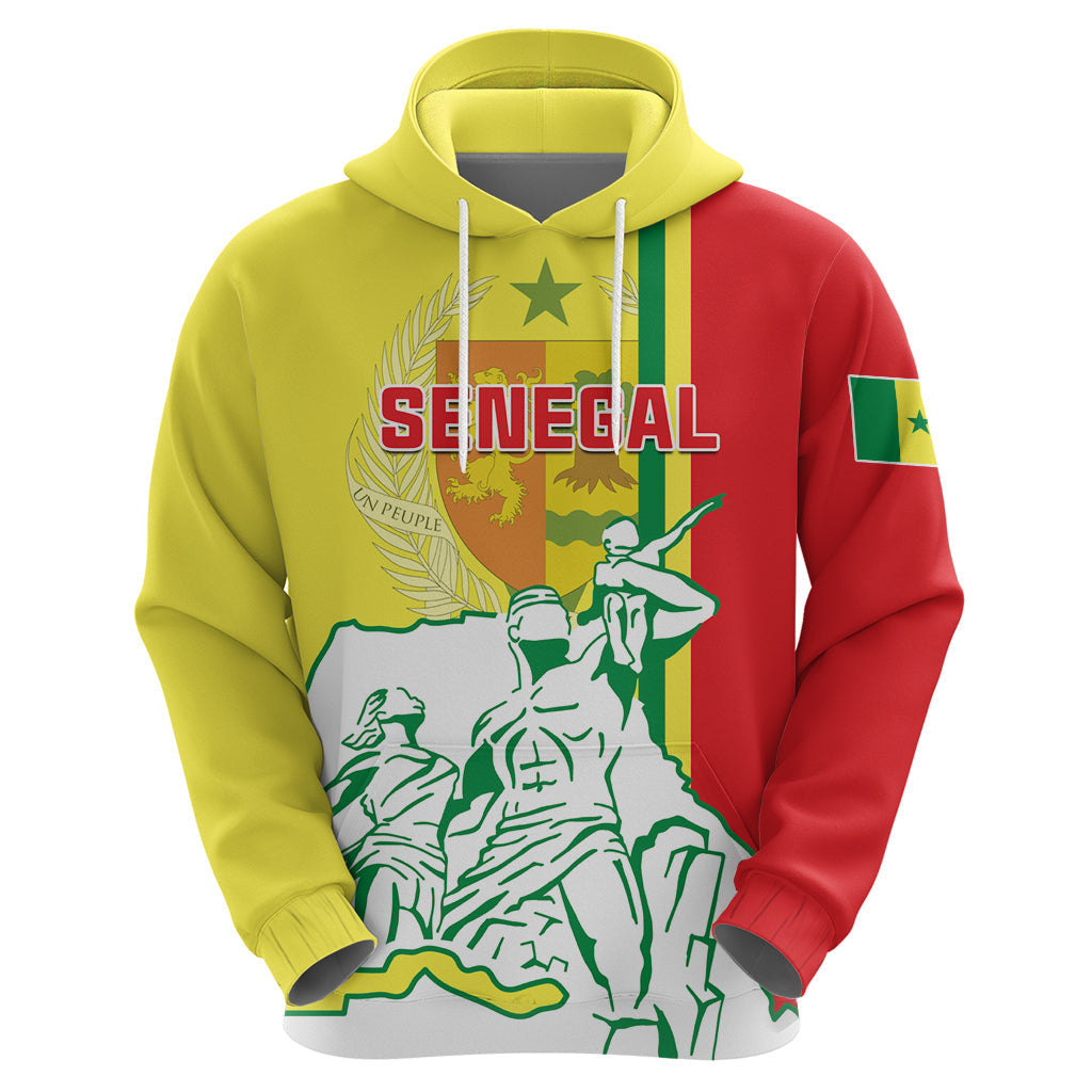 Senegal Independence Day Hoodie Un Peuple Un But Une Foi 64th Anniversary LT01