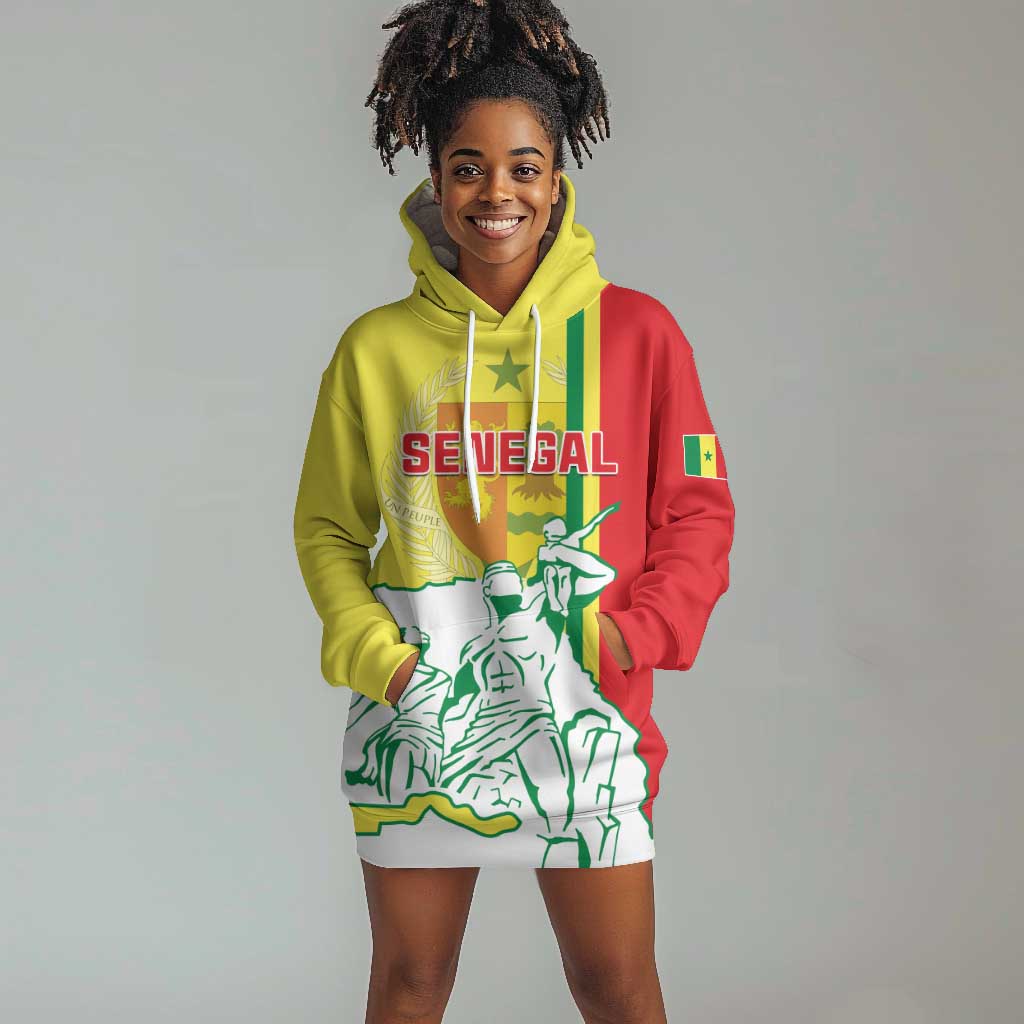 Senegal Independence Day Hoodie Dress - Un Peuple, Un But, Une Foi, 64th Anniversary LT01