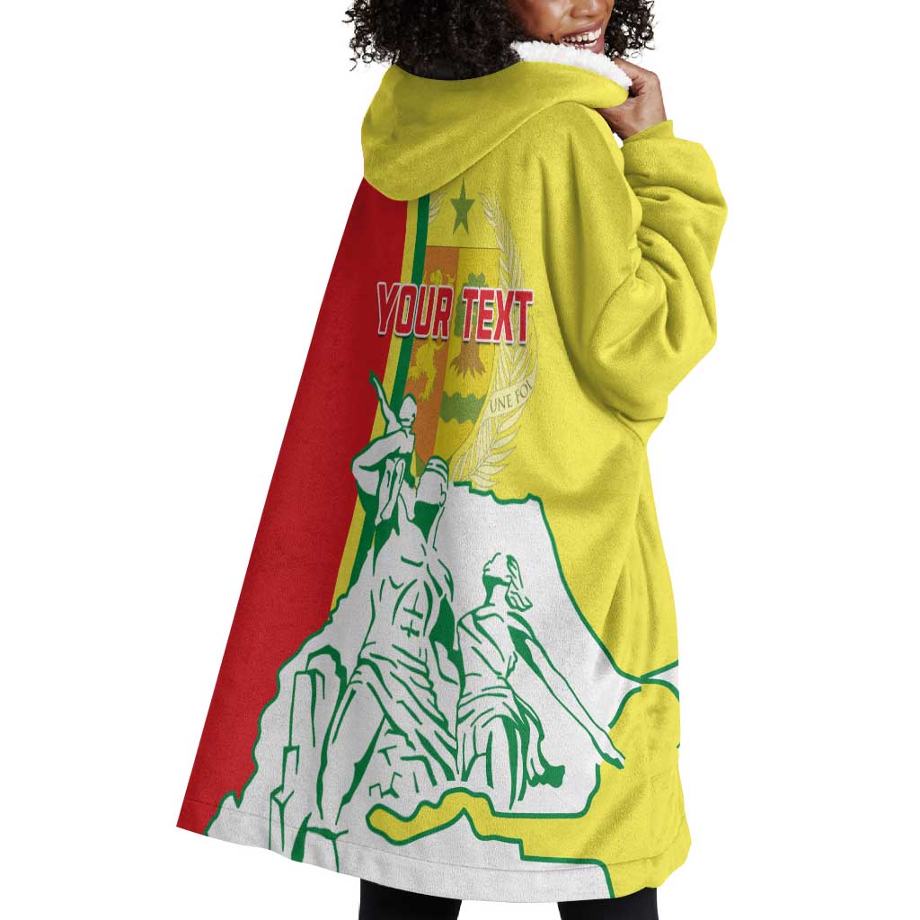 Senegal Independence Day Wearable Blanket Hoodie - Un Peuple, Un But, Une Foi, 64th Anniversary LT01