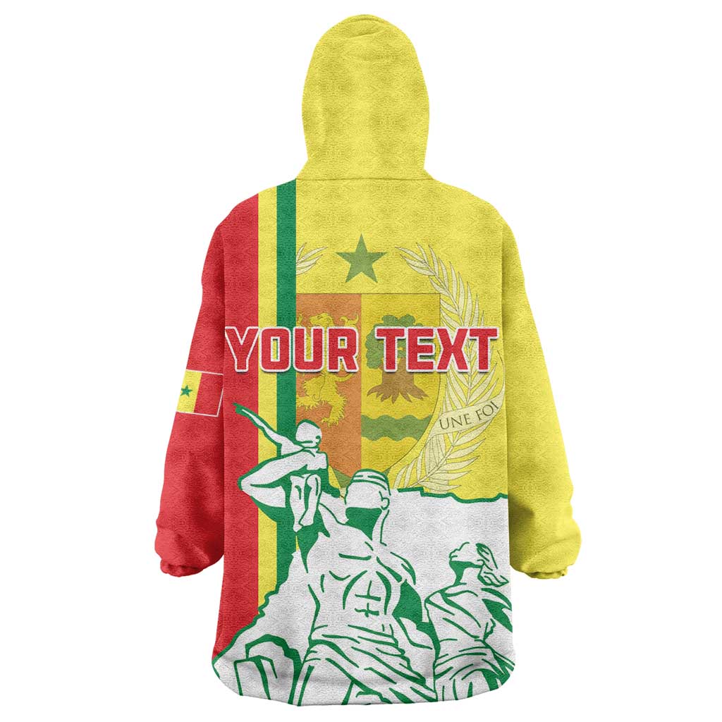 Senegal Independence Day Wearable Blanket Hoodie - Un Peuple, Un But, Une Foi, 64th Anniversary LT01