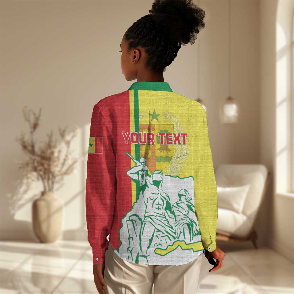 Senegal Independence Day Women Casual Shirt - Un Peuple, Un But, Une Foi, 64th Anniversary LT01