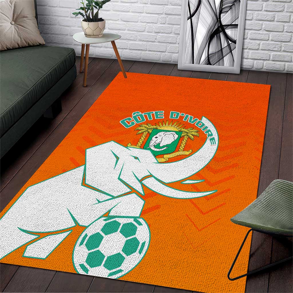 Ivory Coast Football Area Rug - Go Les Elephants LT01