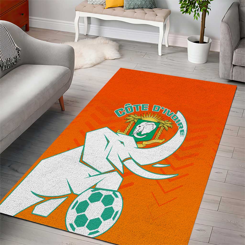 Ivory Coast Football Area Rug - Go Les Elephants LT01