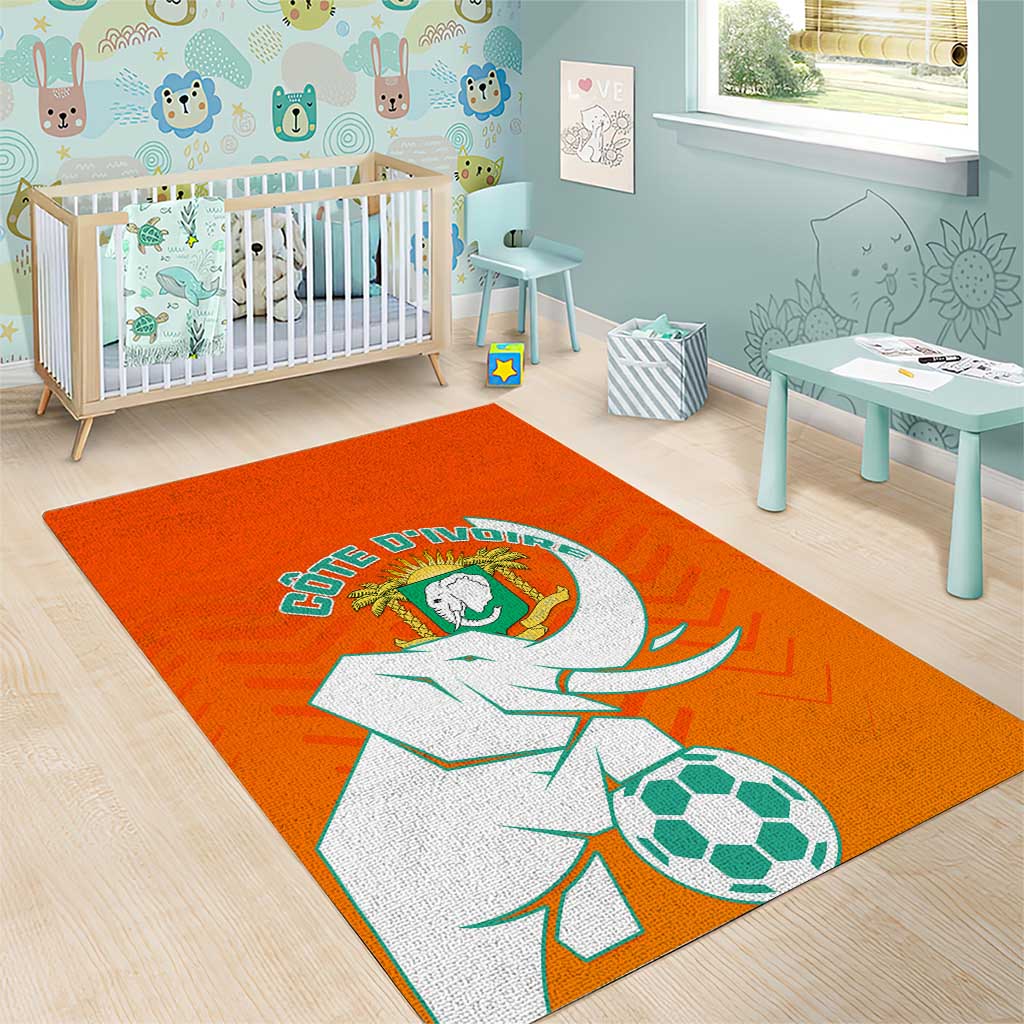 Ivory Coast Football Area Rug - Go Les Elephants LT01