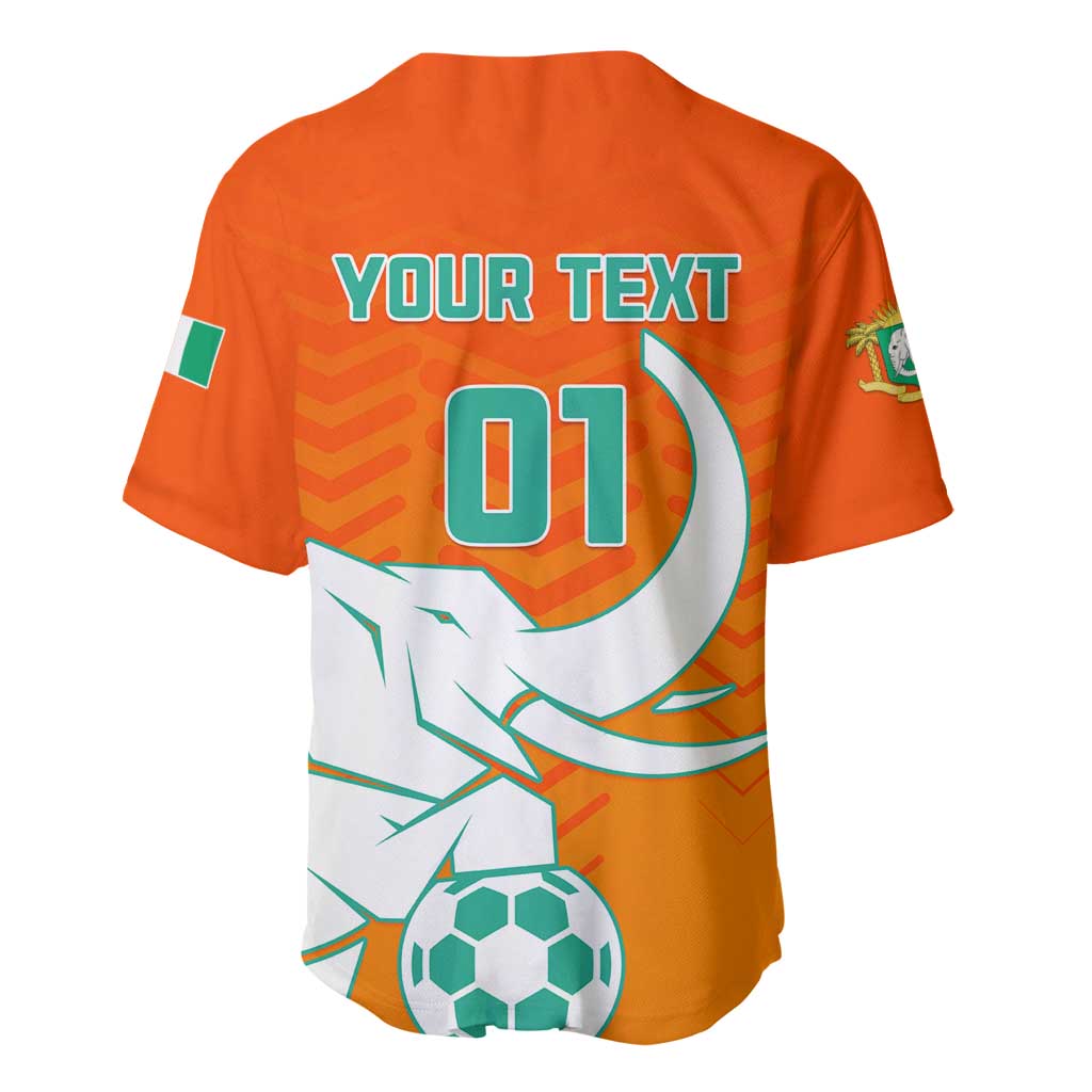 Ivory Coast Football Baseball Jersey - Go Les Elephants LT01