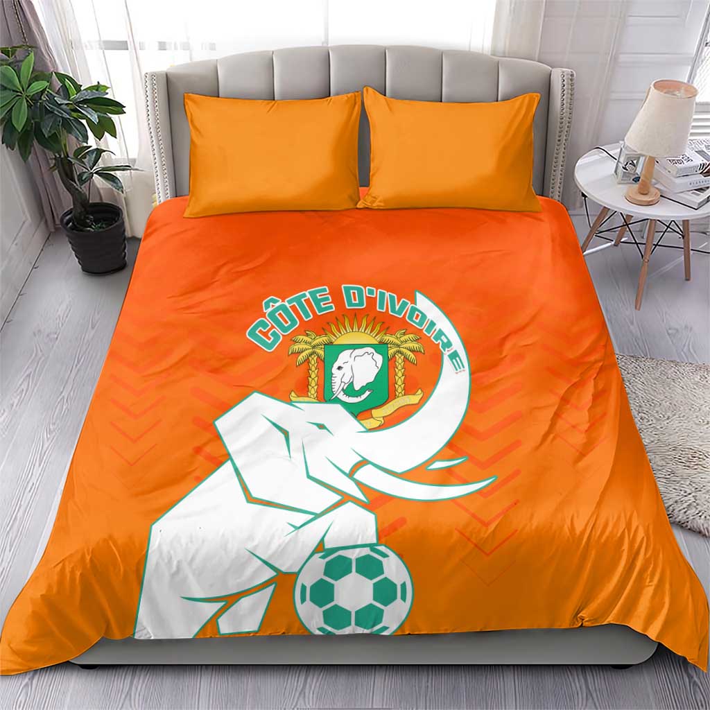 Ivory Coast Football Bedding Set - Go Les Elephants LT01