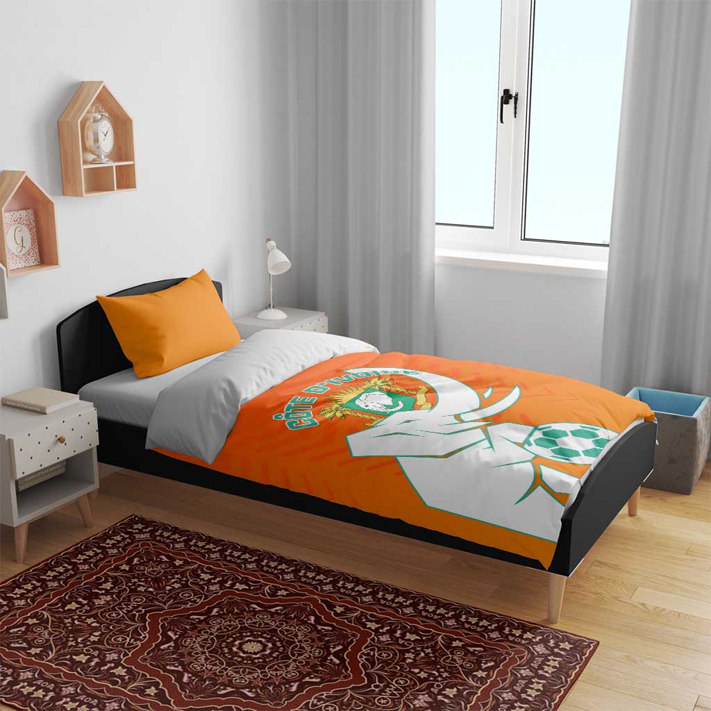 Ivory Coast Football Bedding Set - Go Les Elephants LT01