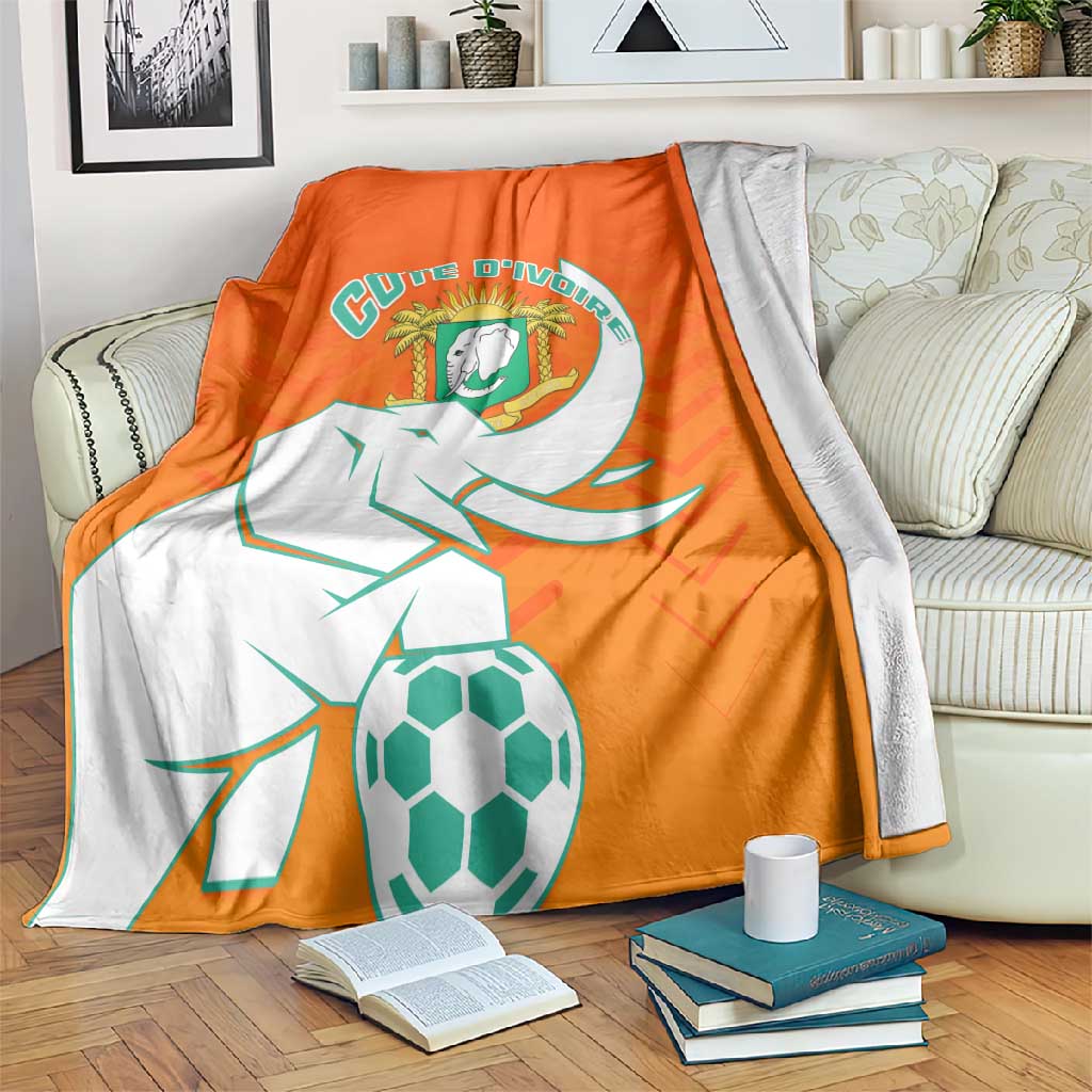 Ivory Coast Football Blanket - Go Les Elephants LT01
