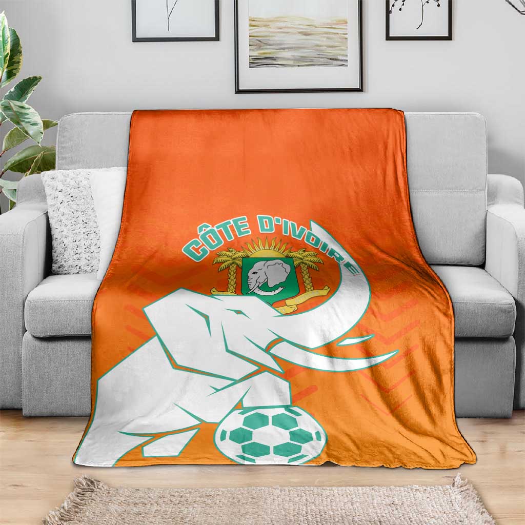 Ivory Coast Football Blanket - Go Les Elephants LT01