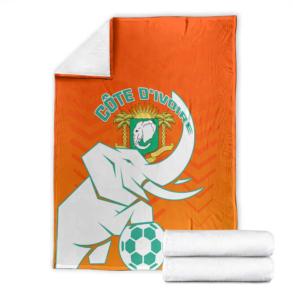 Ivory Coast Football Blanket - Go Les Elephants LT01