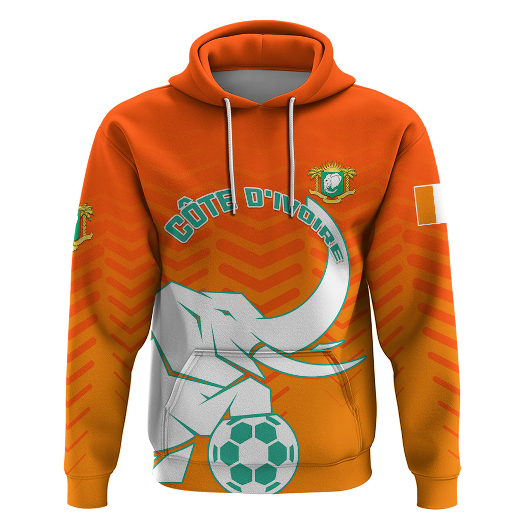 Ivory Coast Football Hoodie Go Les Elephants LT01