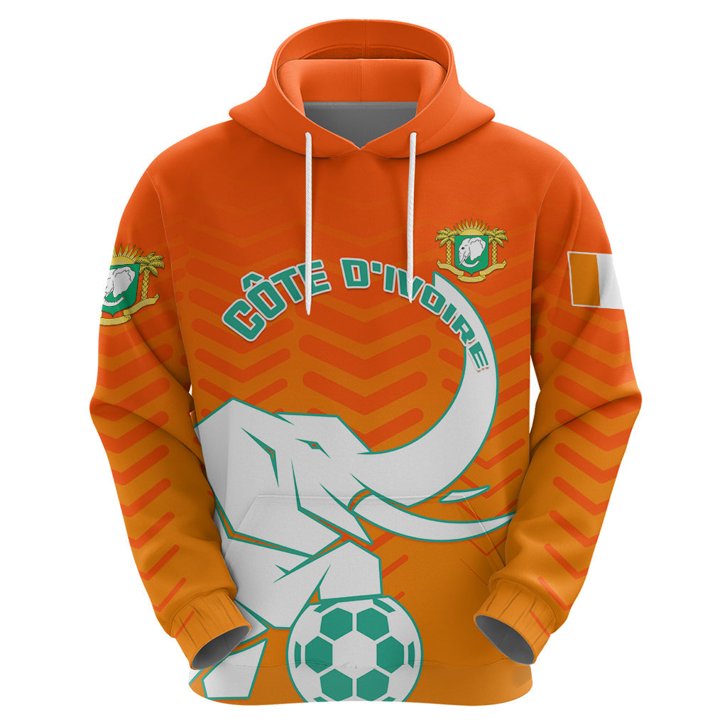 Ivory Coast Football Hoodie Go Les Elephants LT01