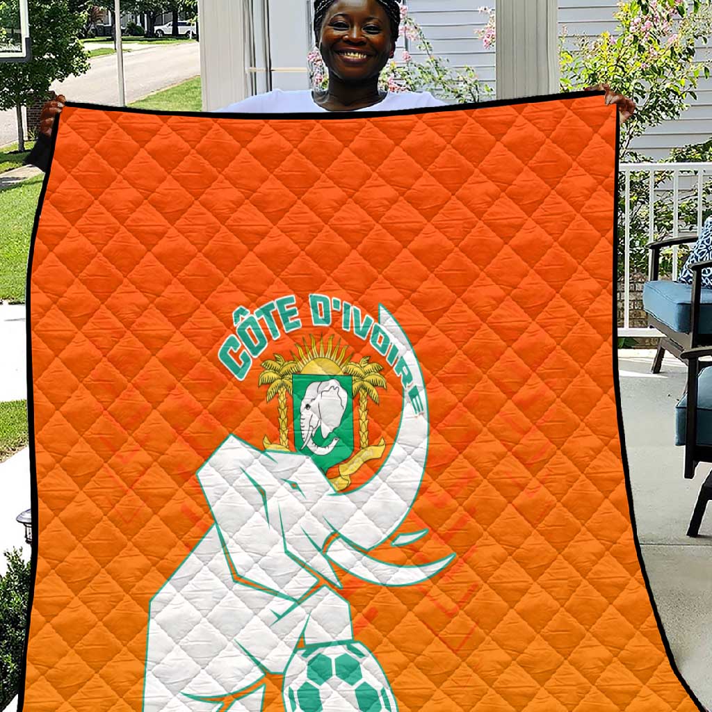 Ivory Coast Football Quilt - Go Les Elephants LT01