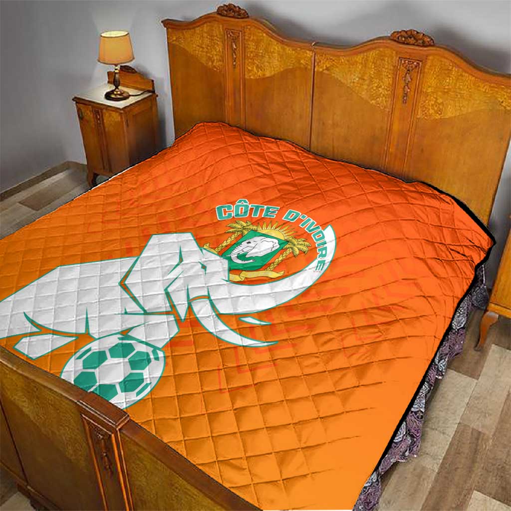 Ivory Coast Football Quilt - Go Les Elephants LT01
