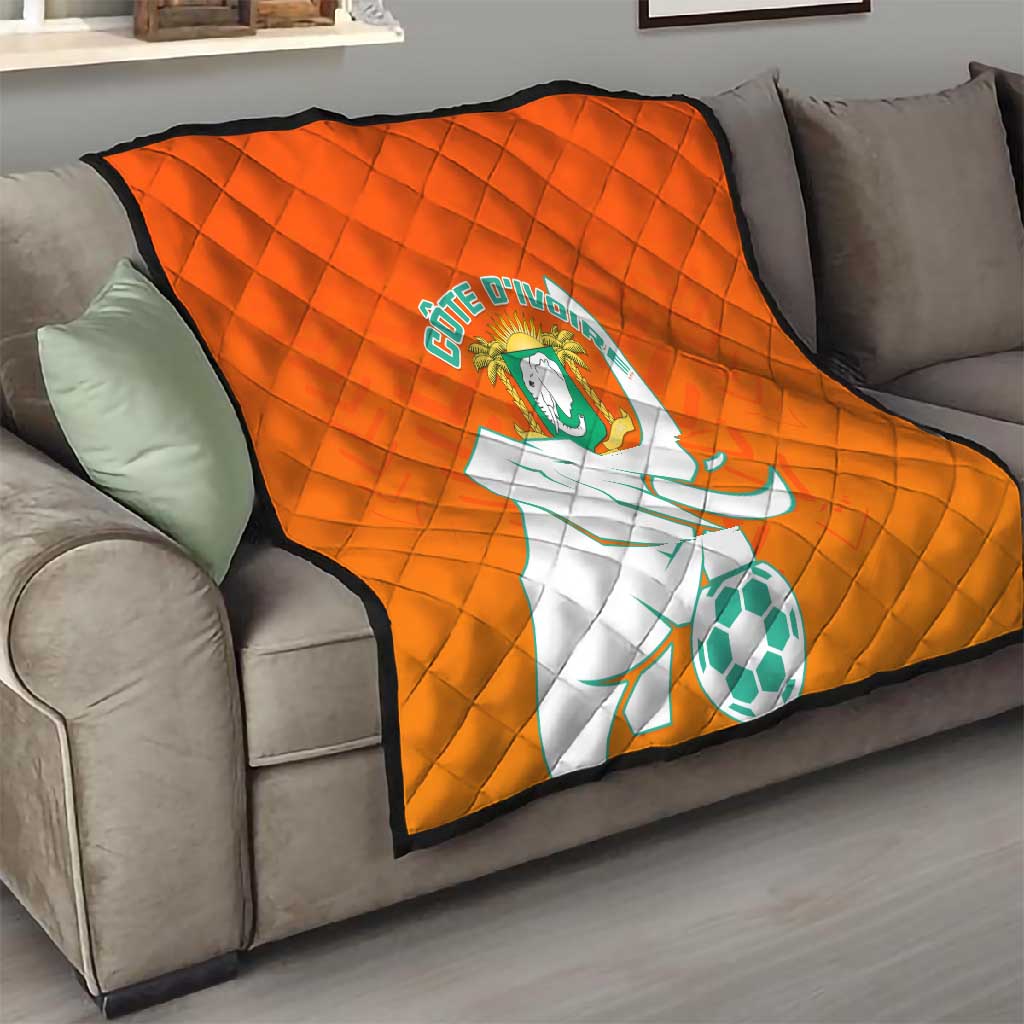 Ivory Coast Football Quilt - Go Les Elephants LT01