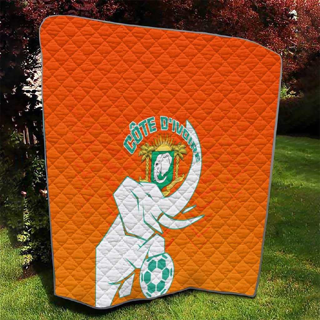 Ivory Coast Football Quilt - Go Les Elephants LT01