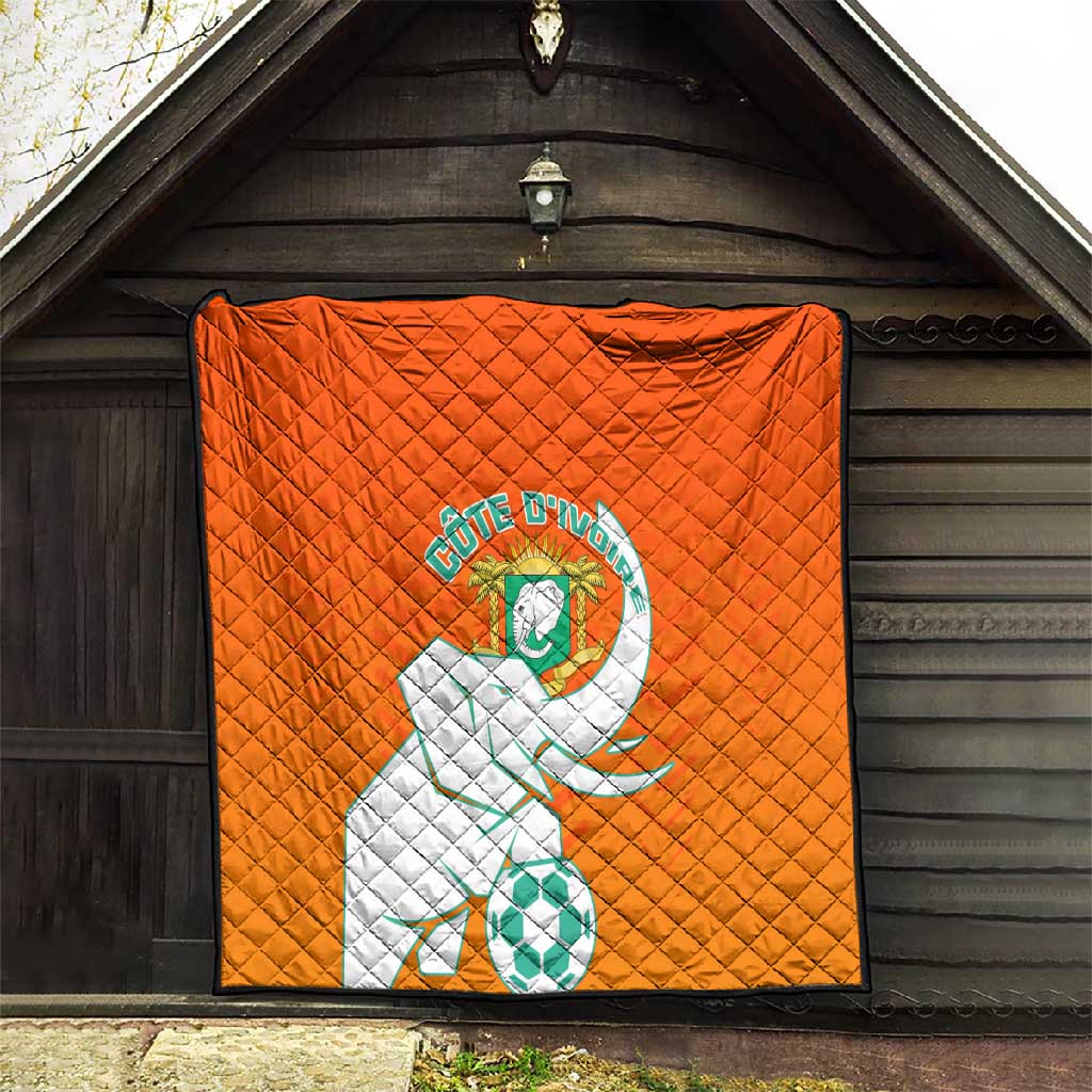 Ivory Coast Football Quilt - Go Les Elephants LT01