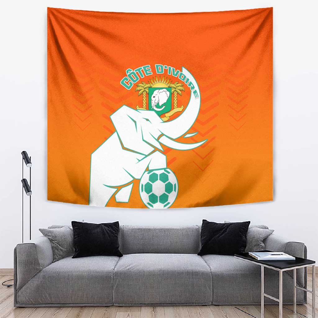 Ivory Coast Football Tapestry - Go Les Elephants LT01