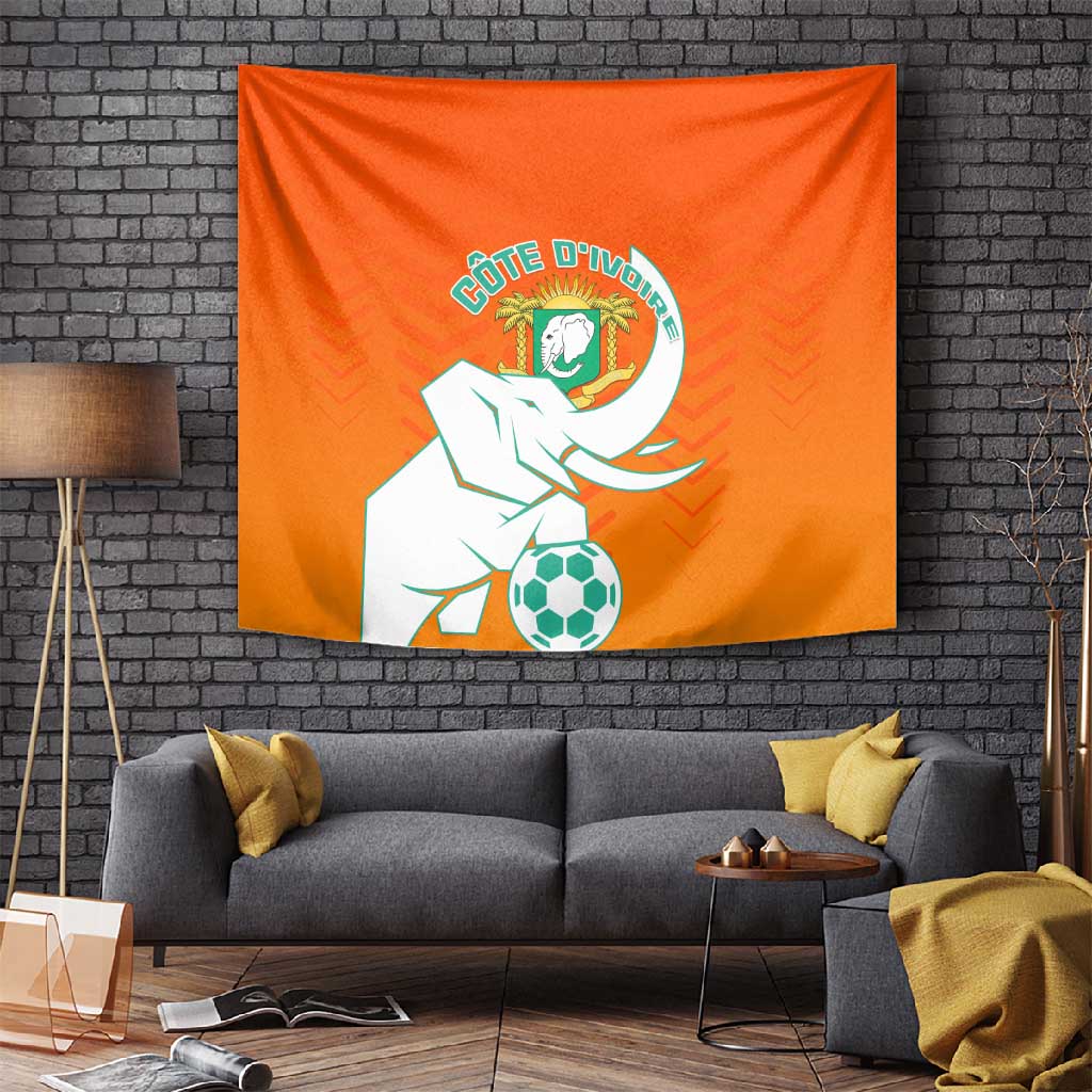 Ivory Coast Football Tapestry - Go Les Elephants LT01