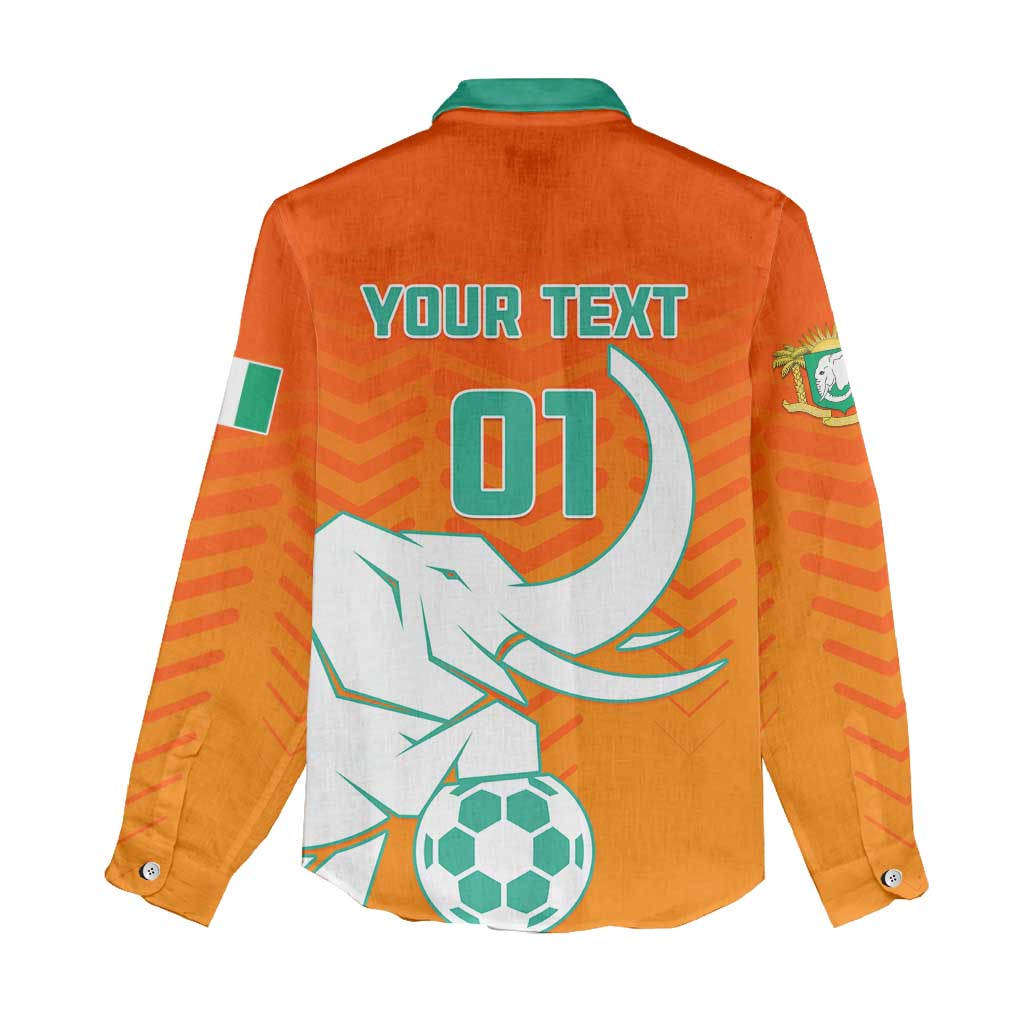 Ivory Coast Football Women Casual Shirt - Go Les Elephants LT01