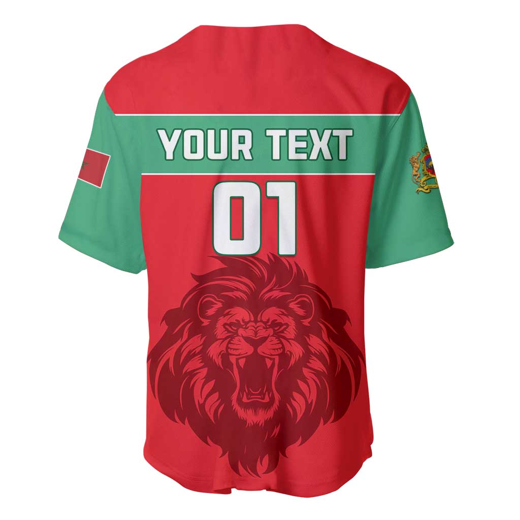 Morocco Football Baseball Jersey - Go The Atlas Lions LT01