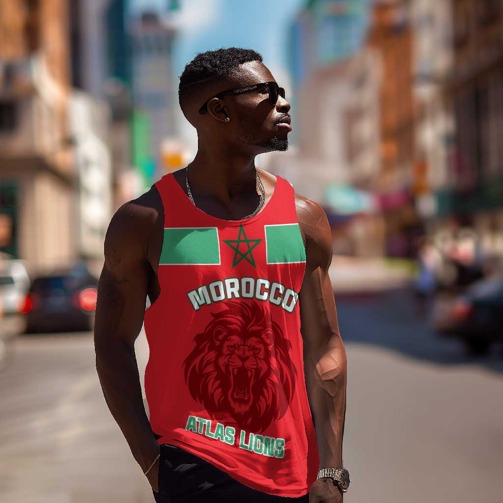 Morocco Football Men Tank Top - Go The Atlas Lions LT01