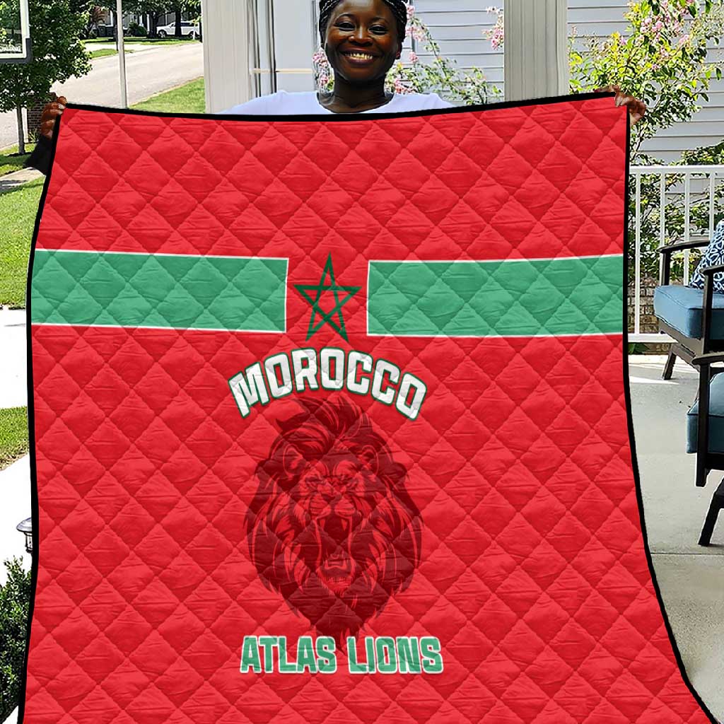 Morocco Football Quilt - Go The Atlas Lions LT01