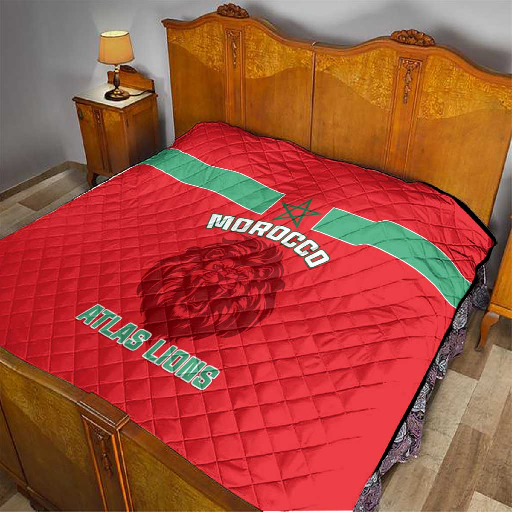 Morocco Football Quilt - Go The Atlas Lions LT01
