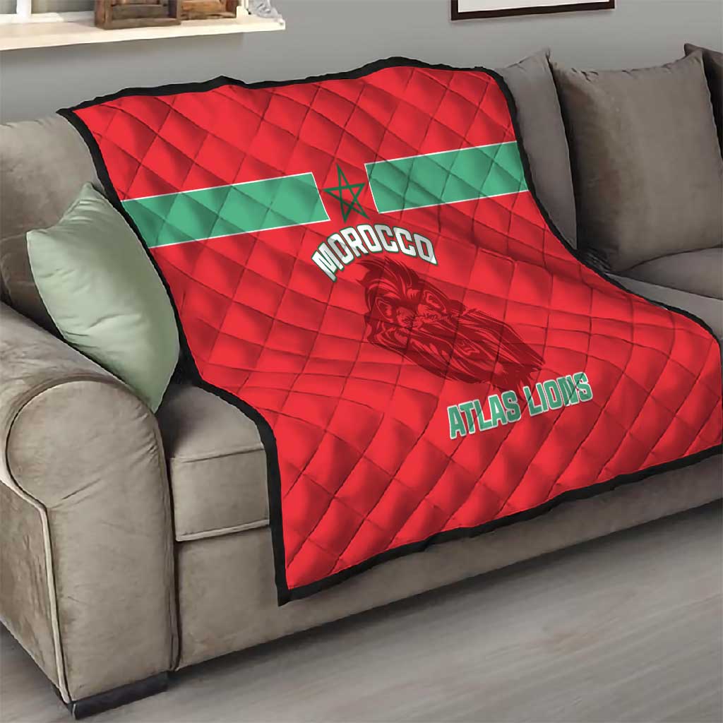 Morocco Football Quilt - Go The Atlas Lions LT01