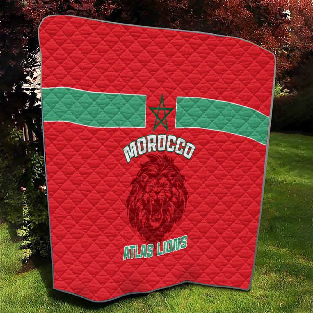 Morocco Football Quilt - Go The Atlas Lions LT01