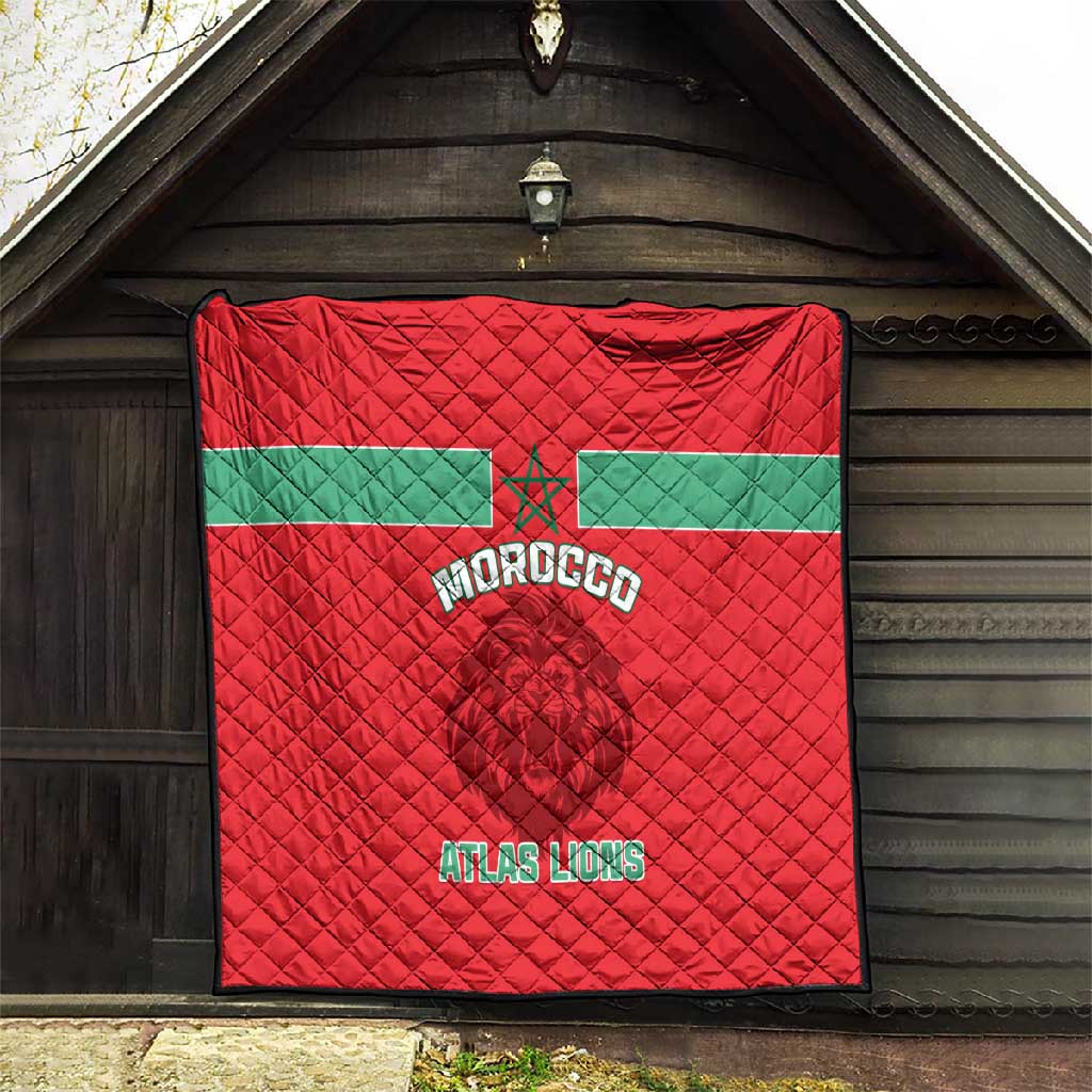 Morocco Football Quilt - Go The Atlas Lions LT01