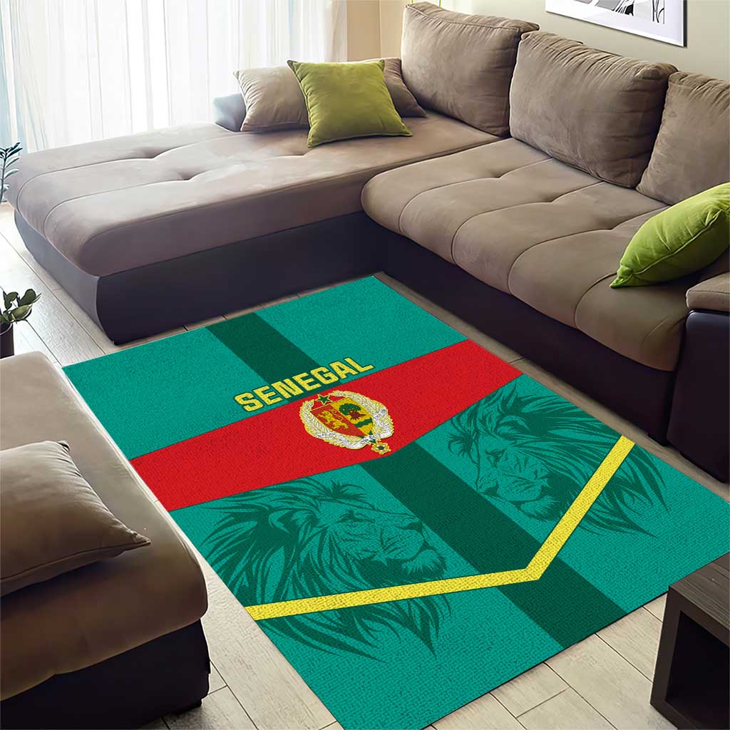 Support the Lions of Teranga - Senegal Football Area Rug LT01