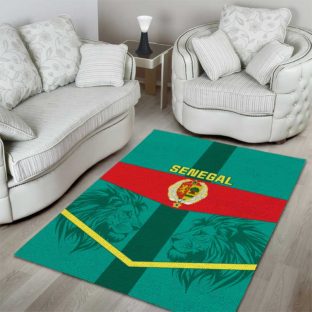 Support the Lions of Teranga - Senegal Football Area Rug LT01