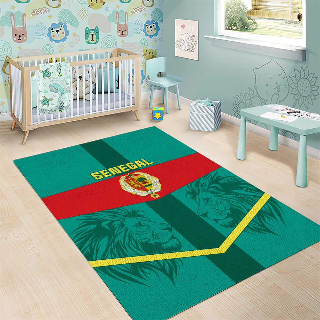 Support the Lions of Teranga - Senegal Football Area Rug LT01