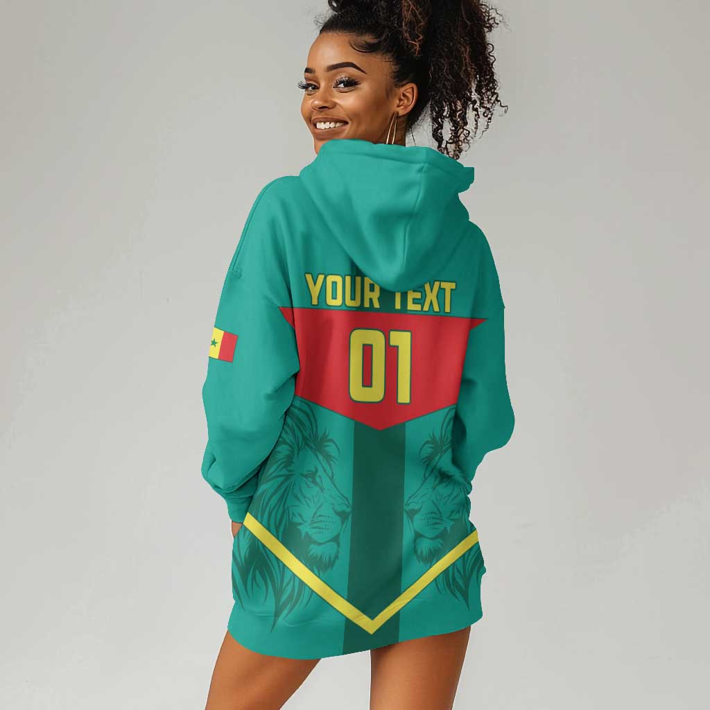 Support the Lions of Teranga - Senegal Football Hoodie Dress LT01