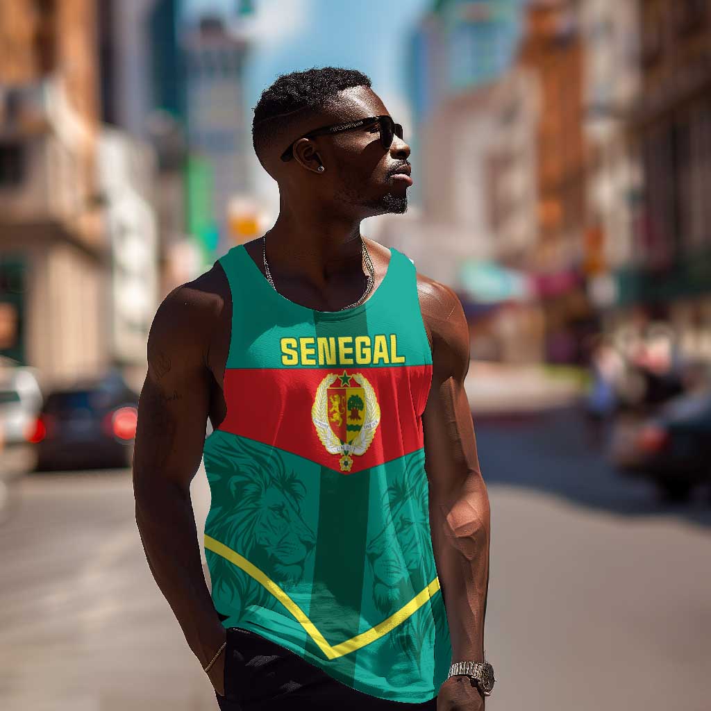 Support the Lions of Teranga - Senegal Football Men Tank Top LT01