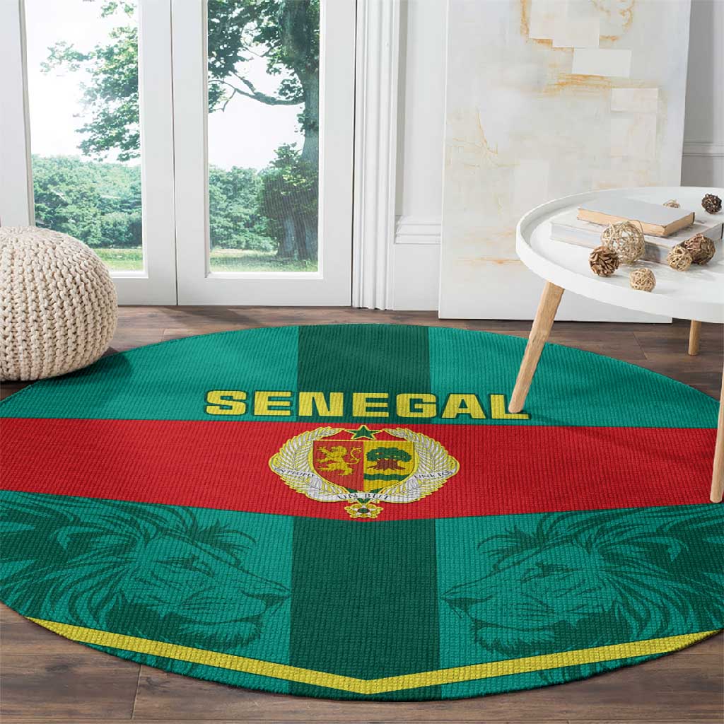 Support the Lions of Teranga - Senegal Football Round Carpet LT01